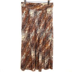 Aritzia Wilfred %100 Silk Snake Skin Print Midi Skirt - L - Great Condition